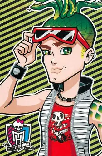 Monster High by Panini 2011 Mattel Inc. card 058 Medus