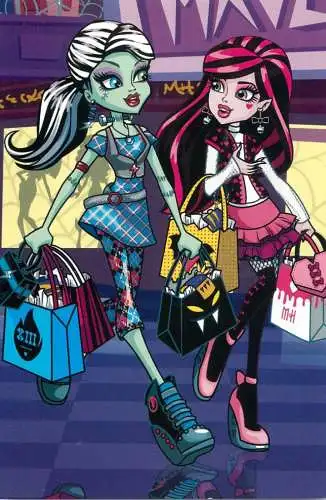 Monster High by Panini 2011 Mattel Inc. card 071 shopping