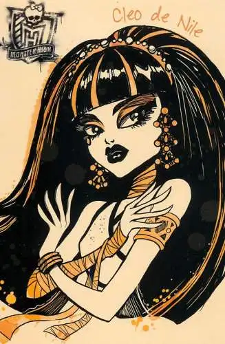 Monster High by Panini 2011 Mattel Inc. card 081 Cleo de Nile