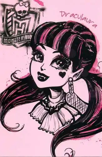 Monster High by Panini 2011 Mattel Inc. card 080 Draculaura