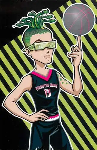 Monster High by Panini 2011 Mattel Inc. card 060 basketball