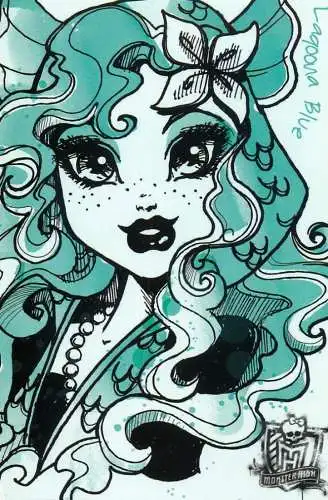 Monster High by Panini 2011 Mattel Inc. card 083 lagoona blue