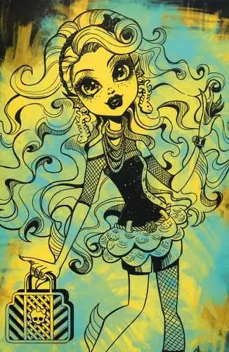 Monster High by Panini 2011 Mattel Inc. card 088 blonde