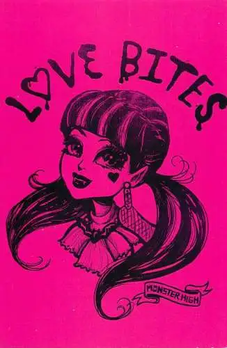Monster High by Panini 2011 Mattel Inc. card 092 love bites