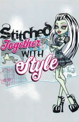 Monster High by Panini 2011 Mattel Inc. card 093 stitched together style