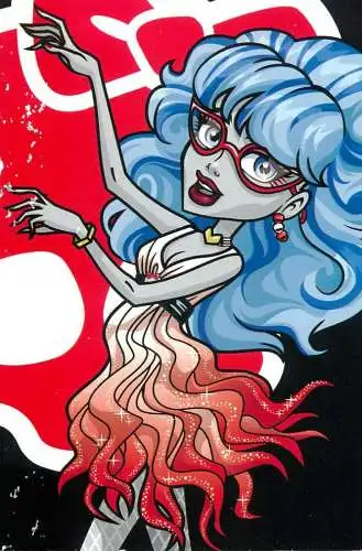 Monster High by Panini 2011 Mattel Inc. 051 blue hair