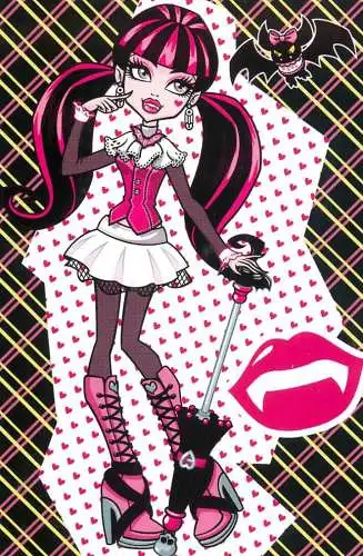 Monster High by Panini 2011 Mattel Inc. umbrella bat 022