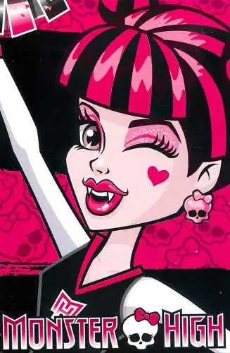 Monster High by Panini 2011 Mattel Inc. pink hair 028