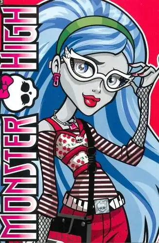 Monster High by Panini 2011 Mattel Inc.  blue hair 049