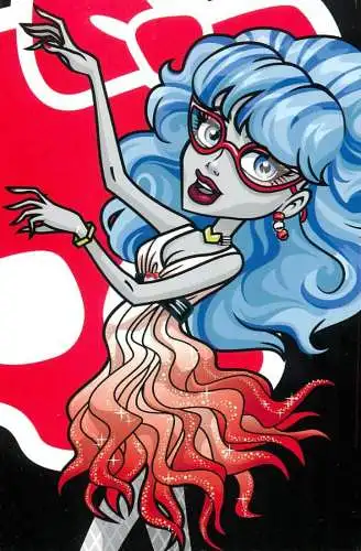Monster High by Panini 2011 Mattel Inc.  blue hair 051