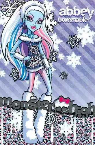 Monster High by Panini 2011 Mattel Inc. card Abbey bominable