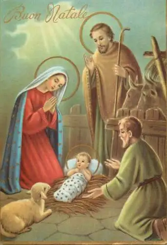 Religious scene Buon natale