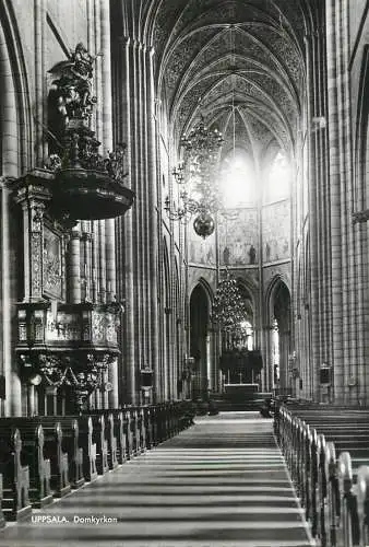Sweden Uppsala Domkyrkan interior view