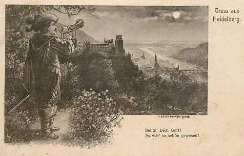 Germany Heidelberg Behut dich Gott