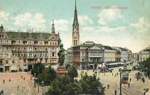 Germany Berlin Alexanderplatz tram