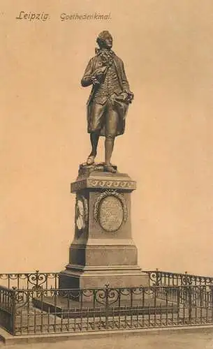 Germany Leipzig Goethedenkmal