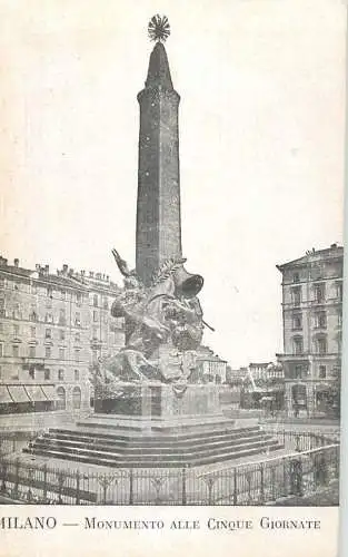 Italy Milano monumento alle cinque Giornate