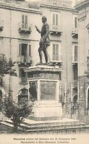 Italy Messina monumento a Don Giovanno d'Austria