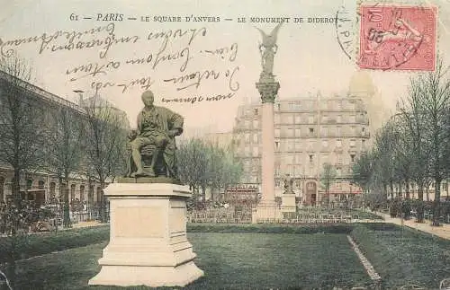 France Paris le square d'Anvers