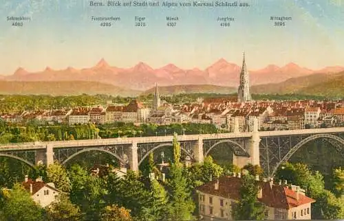 Switzerland Bern und die Alpen