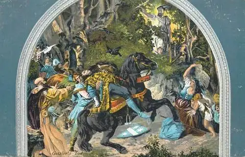 Switzerland Gessler's Tod nach dem Wandgemalde