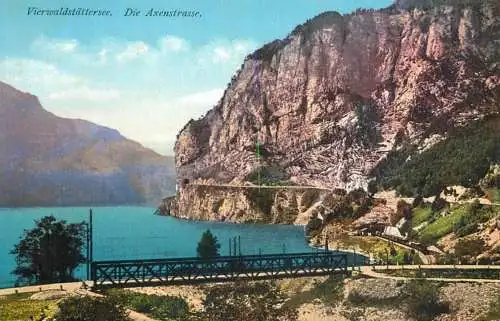 Switzerland Vierwaldstattersee die Axenstrasse