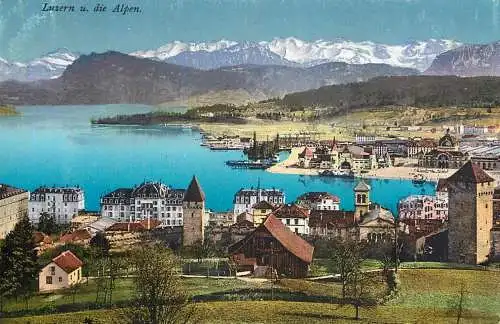 Switzerland Luzern u die Alpen