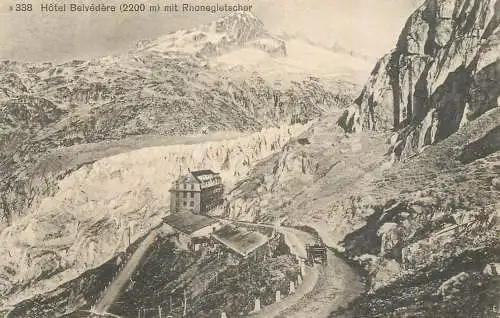 Switzerland Hotel belvedere mit Ronegletscher