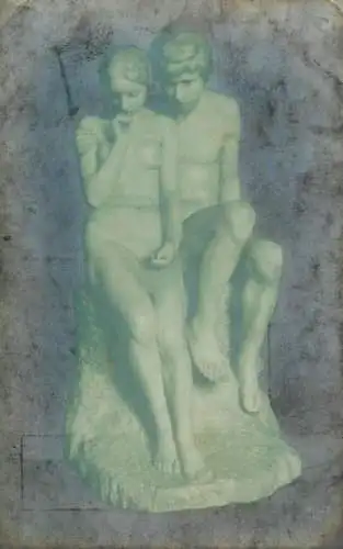 Fine art postcard sculpture lovers