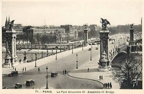 France Paris Alexandre III bridge