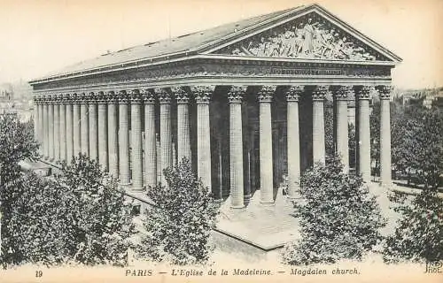 France Paris L'Eglise de la Madeleine