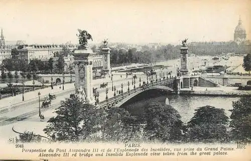 France Paris Pont Alexandre III & l'Esplanade