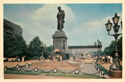 Russia Moscow Monument to A.S Pushkin