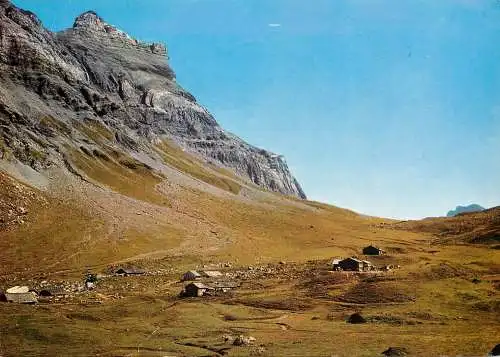 Switzerland Anezindaz vue sur le Pas de Cheville & les Diablerets