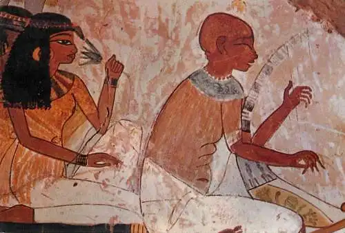Egypt Thebes Tomb of noble Nakht - the Blind Harpist