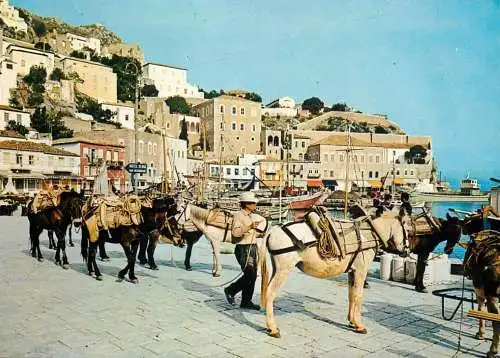 Greece Hydra partial view types and scenes