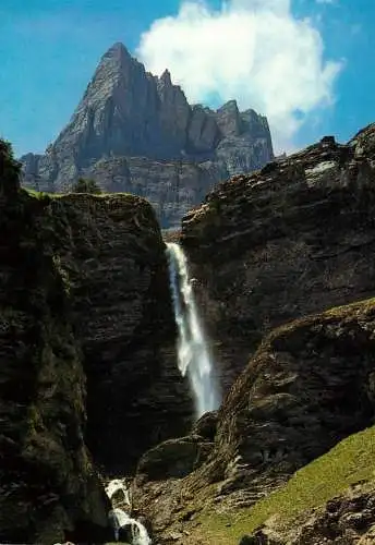 Switzerland Pissier Wasserfalls Bei Leukerbad Wallis