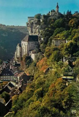 France Rocamadour (Lot) - le chateau vue panoramique