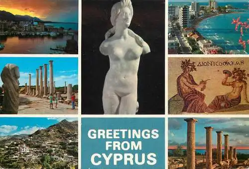 Cyprus  multi view souvenir postcard