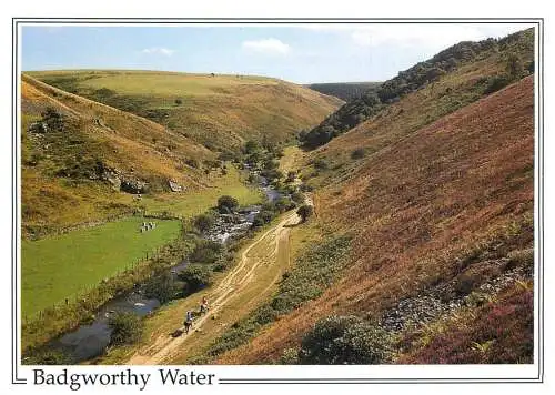 England Badgworthy Water Doone Valley Exmoor picturesque natural landscape