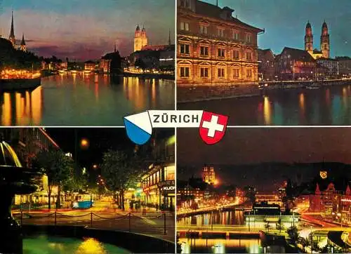 Switzerland Zurich different nocturnal aspects and views