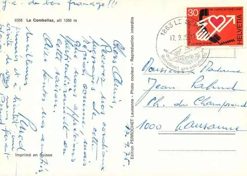 Switzerland La Comballz vue generale