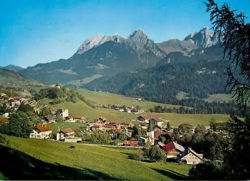 Switzerland Chateau d'Oex vue panoramique