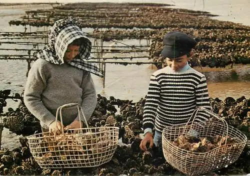 France types and scenes oyster farmers & folklore