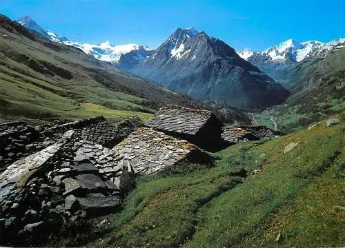 Switzerland Val d'Herens & Dent Blanche Villa La Sage alpine pasture