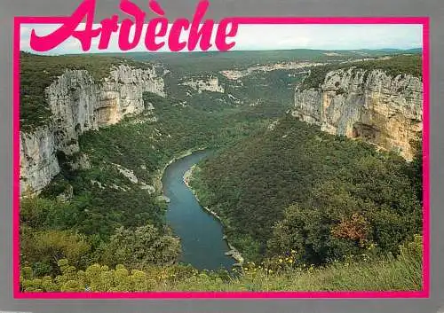 France Gorges de l'Ardeche vue generale