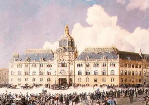 Hungary Budapest the opening of the Museum of Applied Arts, 1896 Molnar Geza painting