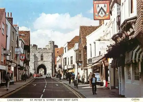 England Canterbury St Peter's street & west gate