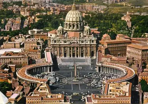 Italy Roma Piazza S. Pietro aerial view