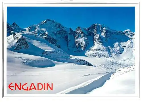 Switzerland Engandin Pontresina-Diavolezza Piz Bernina & Piz Roseg